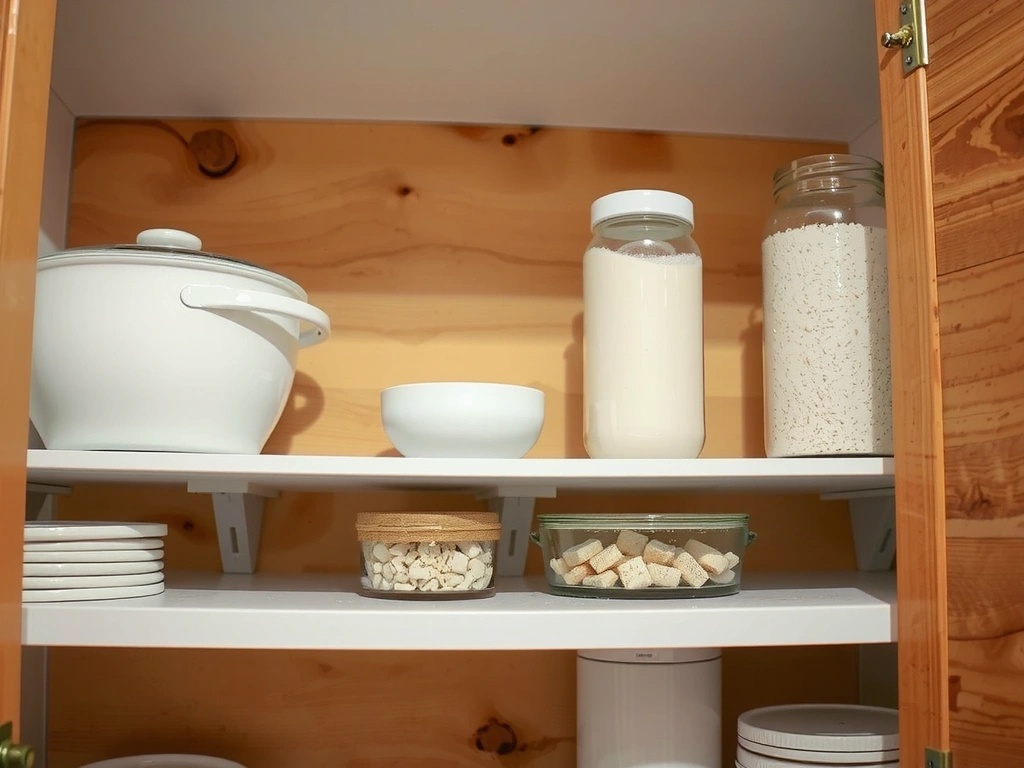 Clean cabinet interior